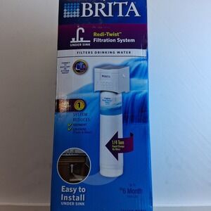 BRITA Redi-Twist Under Sink Drinking Water Filtration System Filter USS-301